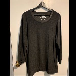 Daisie Scoop Neck Cozy Knit Top